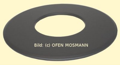 Ofenrohr Kaminofen DN 150 mm Wandrosette ( 9 ) gussgrau #288