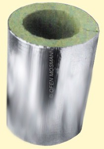 Aluflexrohr isoliert DN 60 mm, Länge 0,80 m, 5-lagig, schwarz beschichtet