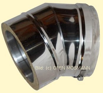 DW ECO 2.0 Edelstahlschornstein DN 180 mm Bogen 30 Grad