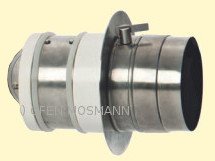 Verbrennungsluftzuführung Doppelklappenmodul, einzeln mit 60 mm Stutzen