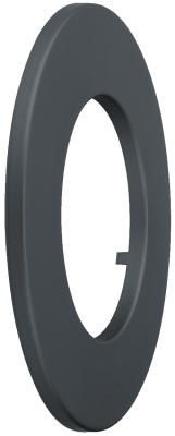 Doppelwandiges Ofenrohr Primus Wandrosette Abdeckung 6 cm schwarz #310