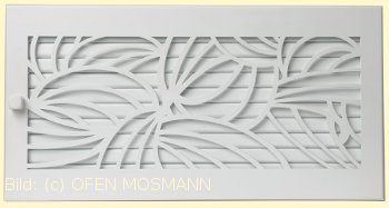 Lüftungsgitter weiß 45 cm x 23 cm Design Warmluftgitter D2 Lamellen verstellbar Marke CB-tec