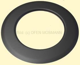 Doppelwandiges Ofenrohr Isoline DN 150 mm Wandrosette Abdeckung 5,5 cm gussgrau #288