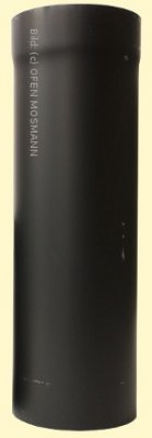 Ofenrohr DN 200 mm x 0,50 m Länge 2 mm Stahl gemufft schutzlackiert (nicht kratzerfrei)