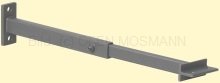 Doppelwandiges Ofenrohr Primus DN 150 mm Wandhalterung mit Wandabstand 150 bis 400 mm gussgrau #288